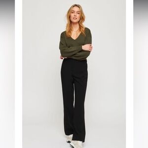 Dynamite Brigitte Ultra High Waist Flare Pants Black